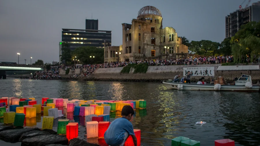 Candlelight Vigil Marks 80th Anniversary of Atomic Bombing in Hiroshima, Japan