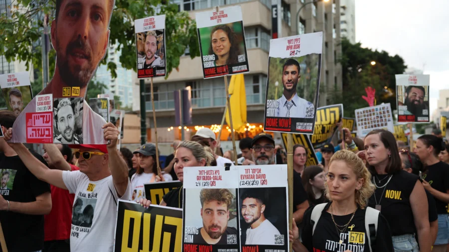 Israelis Protest After Hostage Videos Released