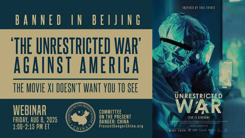 CPDC Hosts Webinar on Film 'The Unrestricted War' and China’s Biowarfare Threat