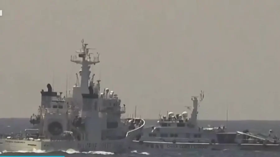 Chinese Coast Guard, Navy Ships Collide While Chasing Philippines Vessel