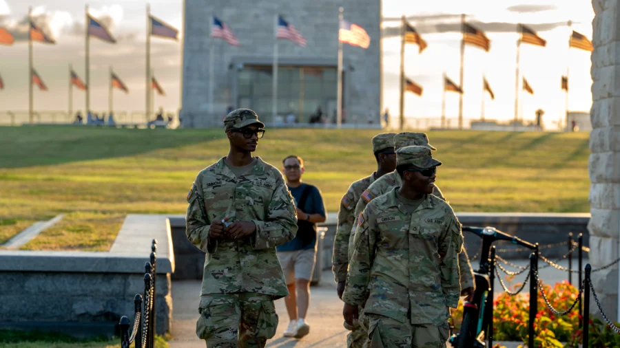 National Guard Troops Arrive in Washington After Trump Declares Federal Control
