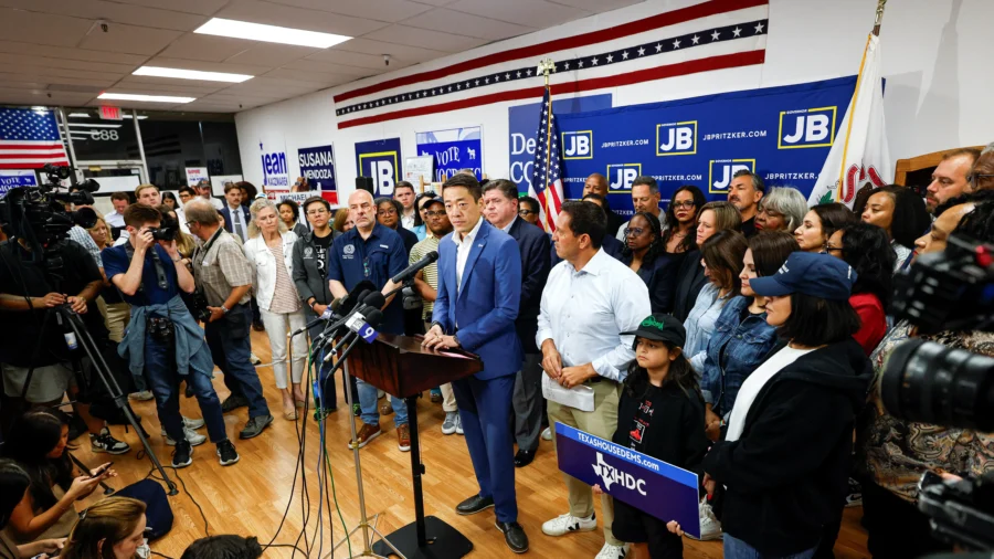 Texas House Democrats Hold News Conference With Indiana Lawmakers