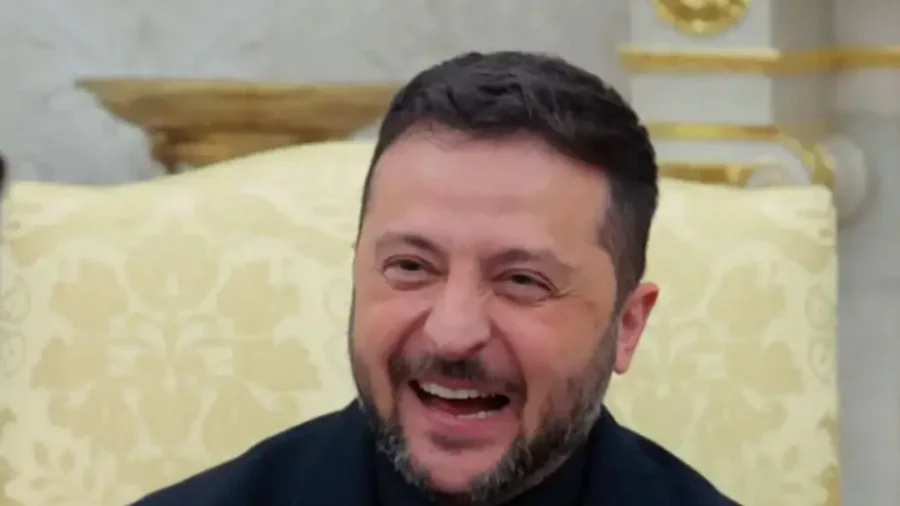 Suited-Up Zelenskyy's Fashion Statement Acknowledged by Reporter