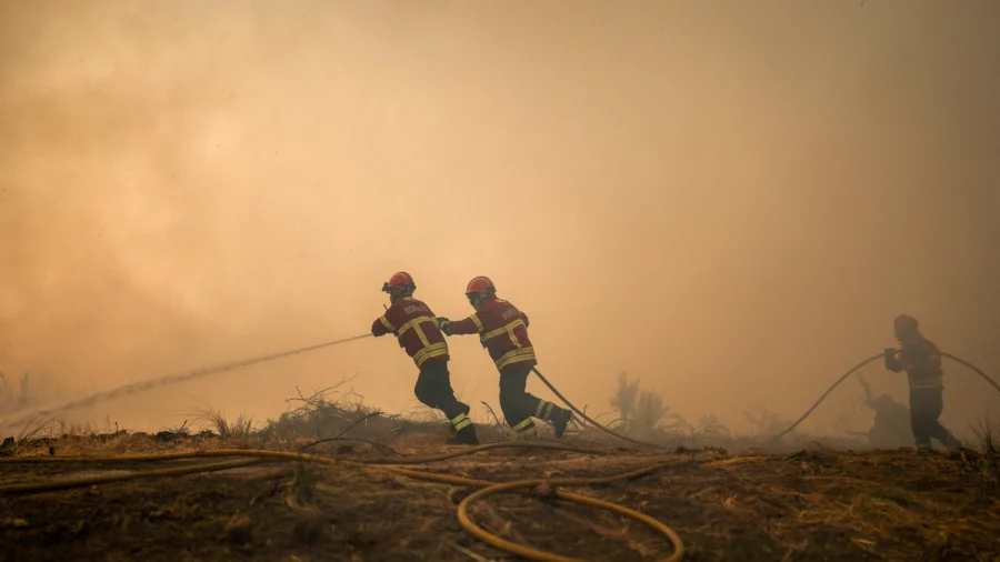 Wildfire Rages in Portugal