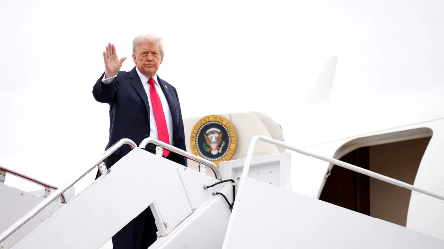 Trump Arrives at White House After Attending US Open Final