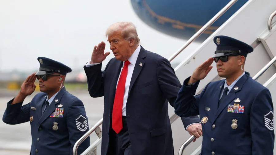 Trump Attends Yankees Baseball Game in New York