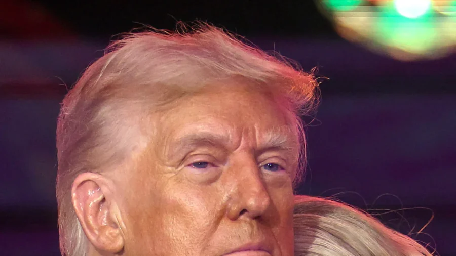 Trump Comforts Erika Kirk at Charlie Kirk's Memorial