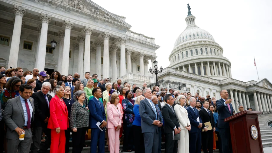 House Democratic Leadership and Caucus Members Hold a Press Conference on Health Care