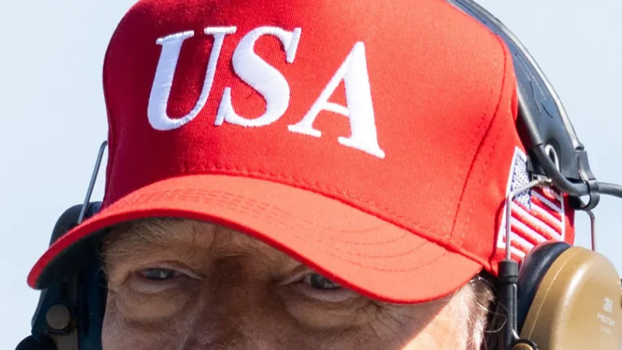Trump Watches Naval Drills From USS George HW Bush Aircraft Carrier