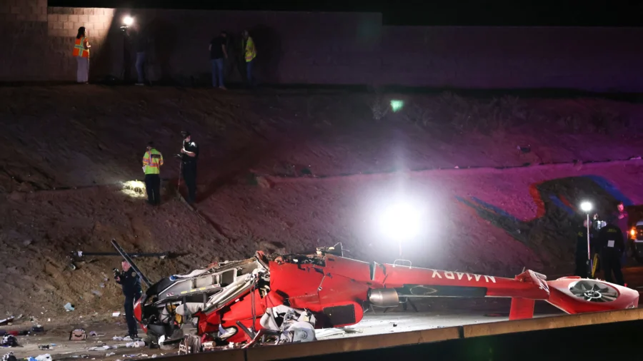 Medical Helicopter Crashes Onto Highway in Sacramento, Critically Injuring 3