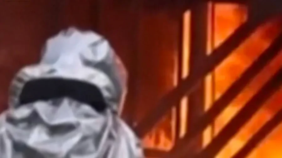Huge Fire Blazes After Russian Strike on Ukraine Oil Depot