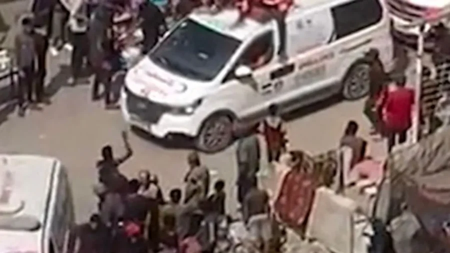 Ambulance Crews in Gaza Celebrate News of Cease-Fire