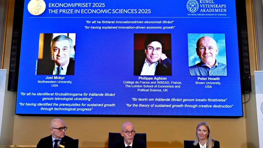 Nobel Economics Prize Goes to 3 Researchers for Explaining Innovation-Driven Economic Growth