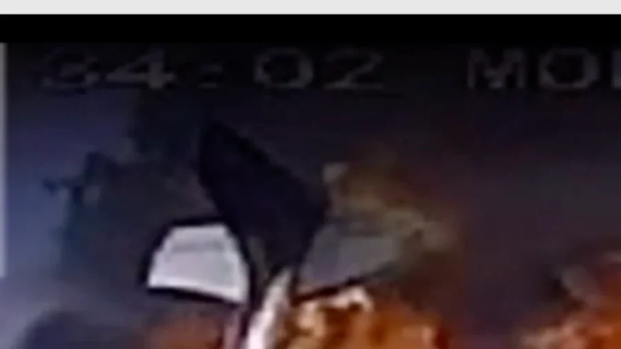 Texas Plane Crash Caught on Security Camera