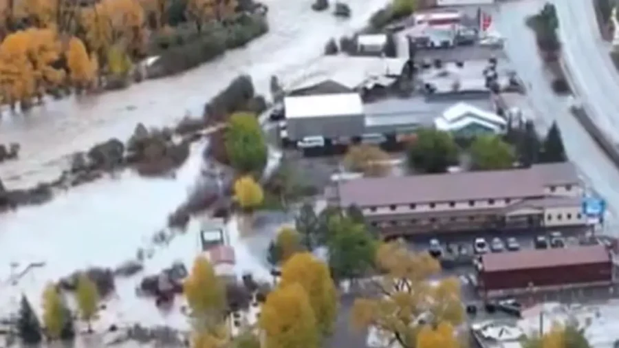 Drone Footage Shows Buildings Overtaken by Flooding in Colorado