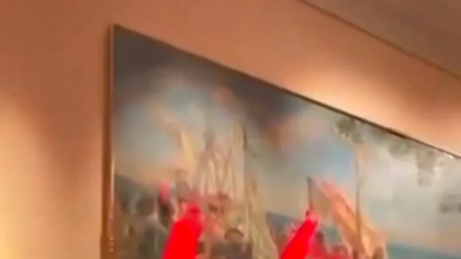 Climate Activists Vandalize Columbus Painting on Spain's National Day