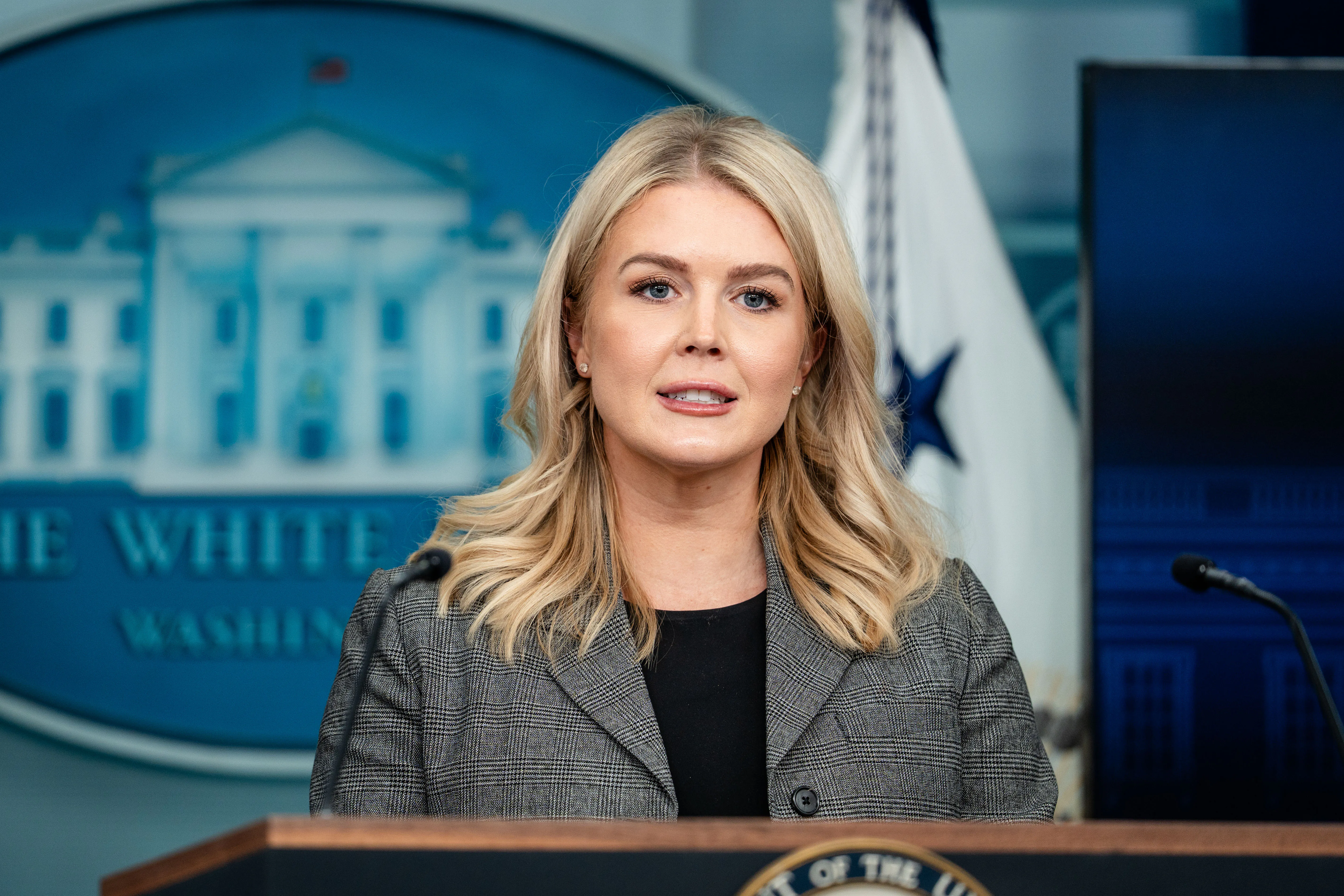 White House Press Secretary Briefs Media on Trump–Putin Call