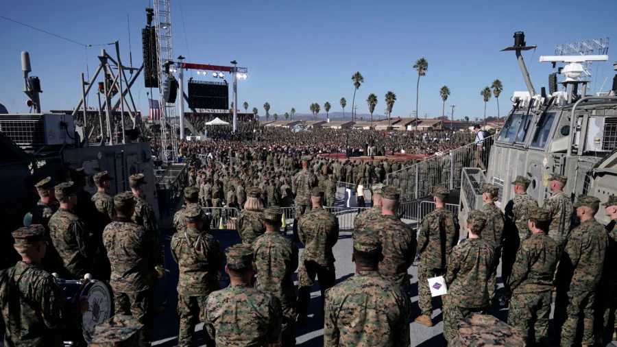 US Marines Celebrate 250 Years With Weapons Display