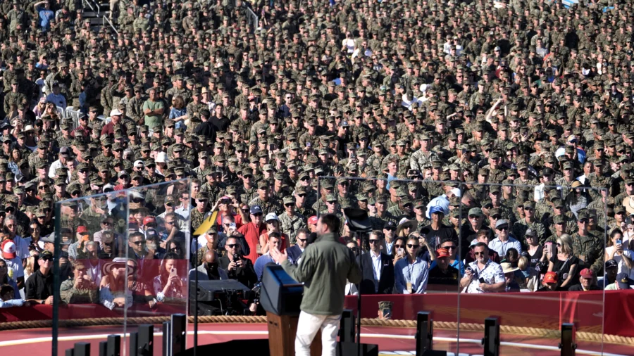 US Marines Celebrate 250 Years With Weapons Display
