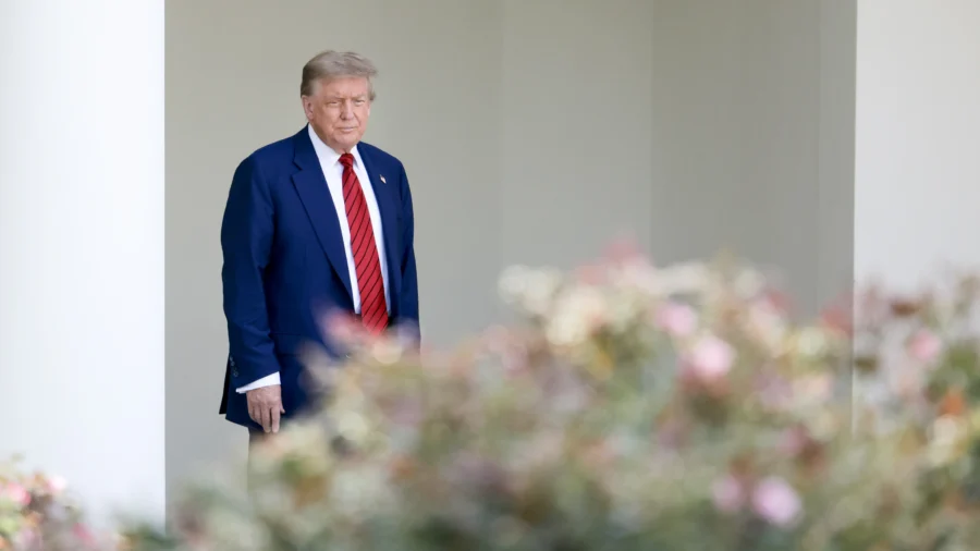 Trump Participates in a Rose Garden Club Lunch
