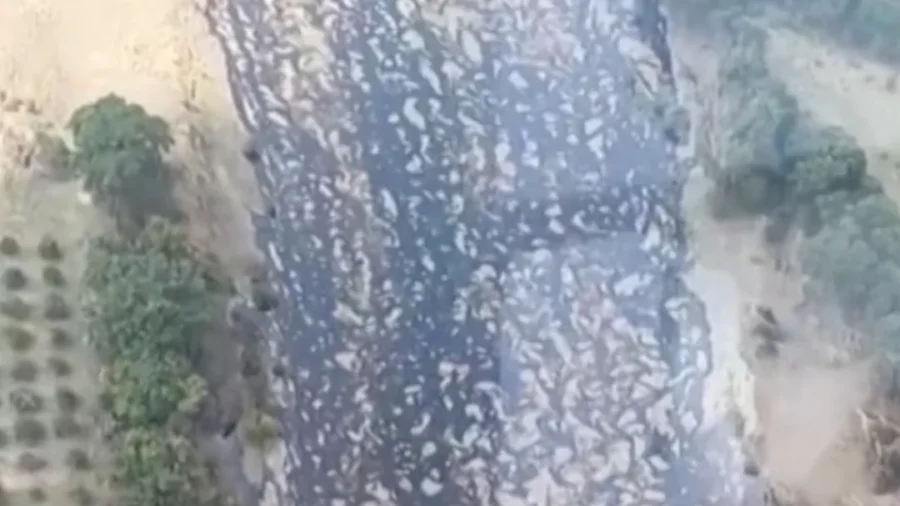 Oil Spill Contaminates Mexico River After Deadly Floods