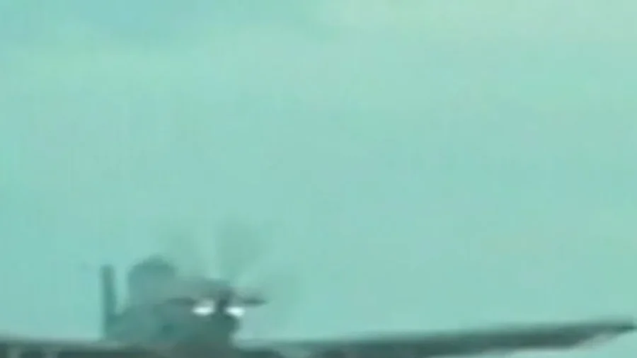 Military Plane in Near Miss With Car on Oklahoma Highway