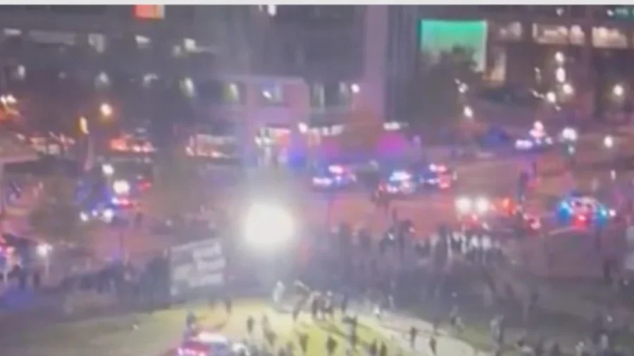DC Police, National Guard Work to Disperse Crowd on Halloween
