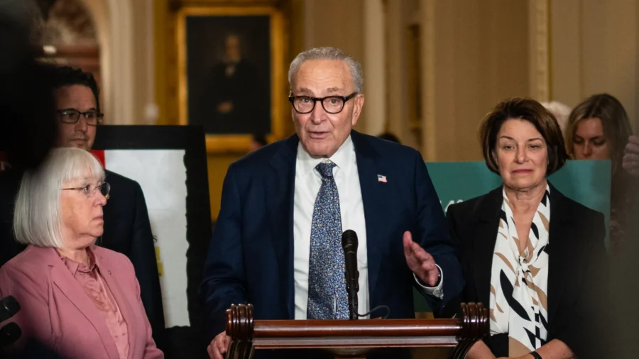 Senate Democrats Hold Press Conference as Shutdown Reaches Day 36