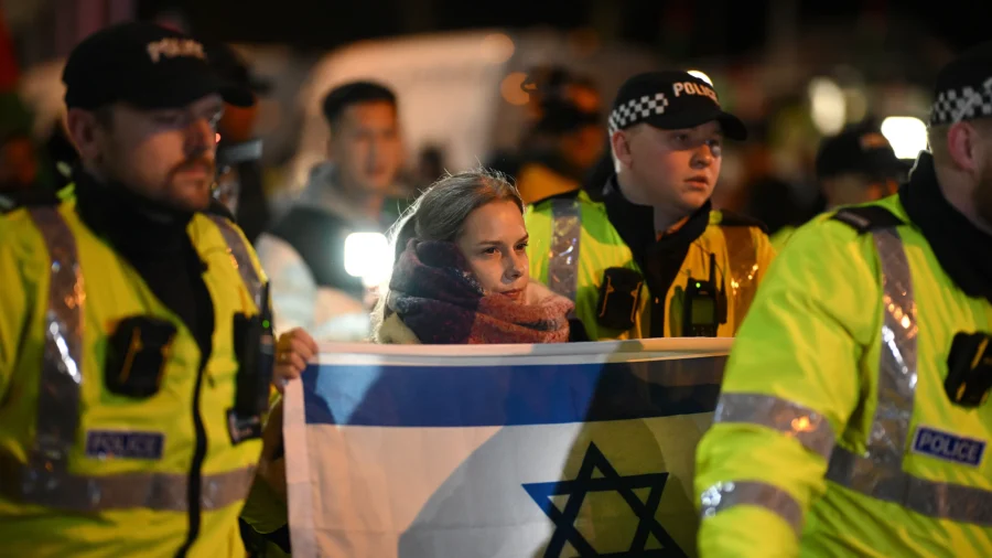 Protests at Aston Villa Vs Maccabi Soccer Match After Israeli Fans Banned