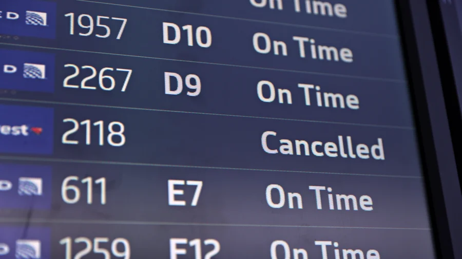Flight Cancellations Persist Ahead of House Vote to End Shutdown