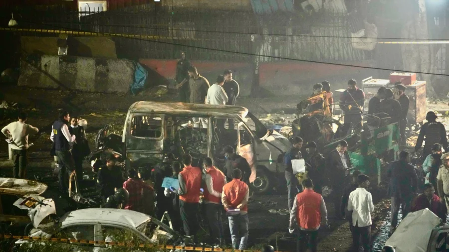 Car Blast Near New Delhi’s Historic Red Fort Kills at Least 13 People