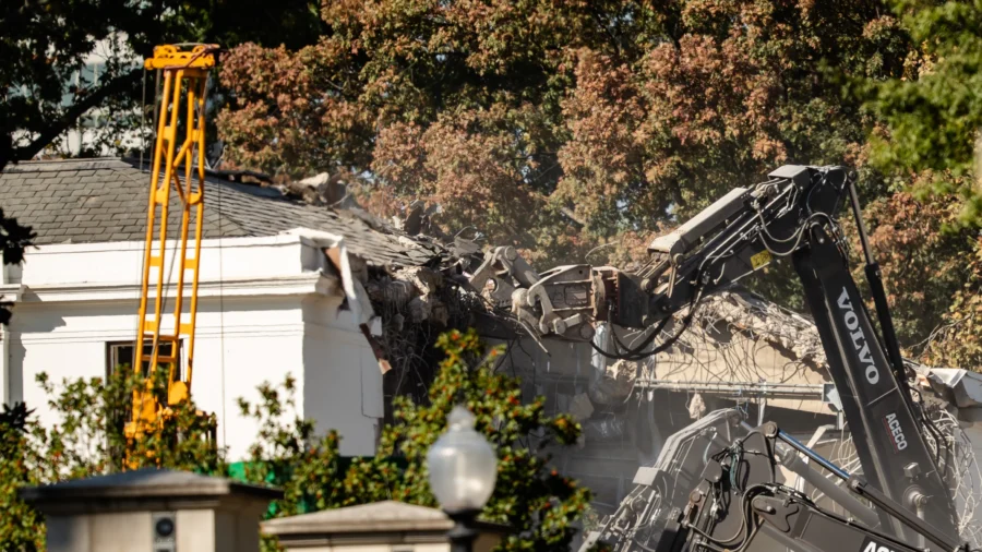 Trump Says White House East Wing Was in ‘Poor’ Shape Before It Was Torn Down