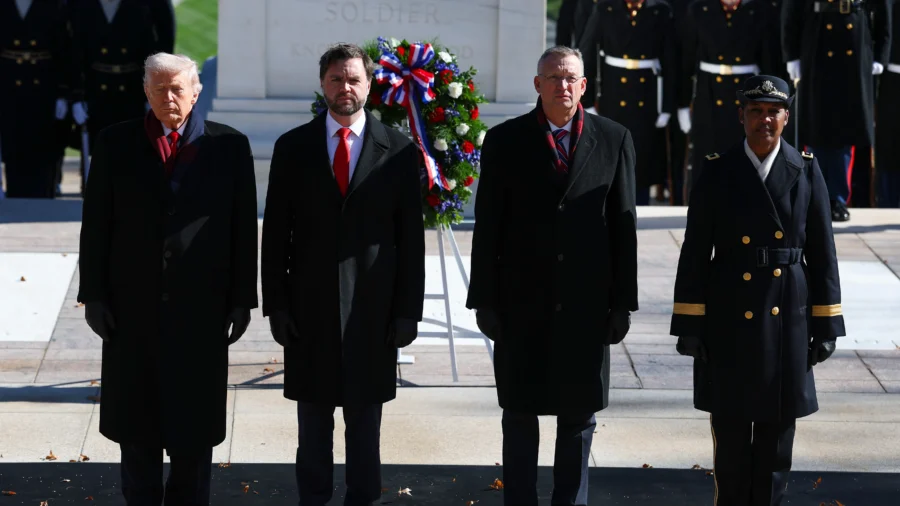 Trump Pays Tribute to Veterans at Arlington National Cemetery