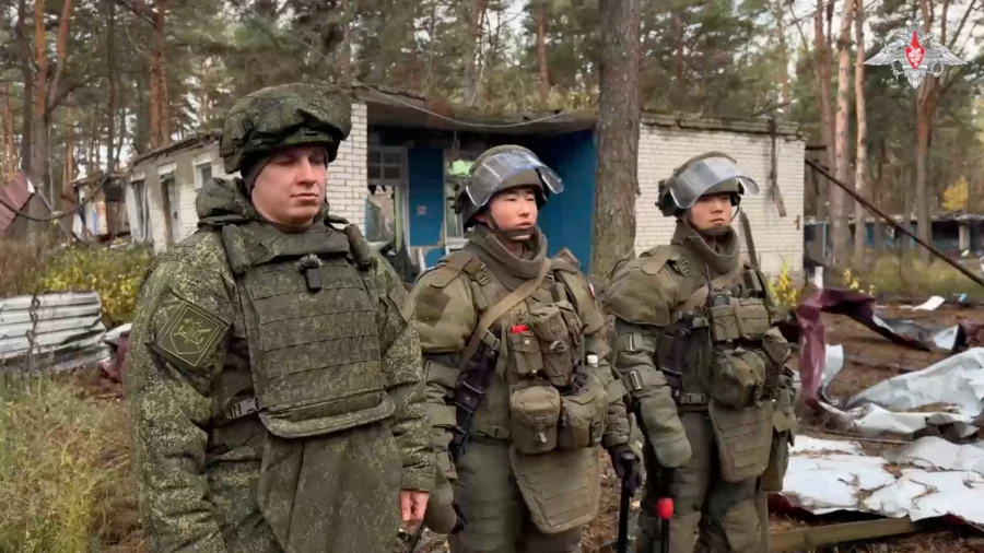 Russia Says North Korean Troops Help De-Mine Kursk Region