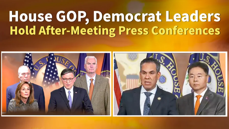 House GOP, Democrat Leaders Hold After-Meeting Press Conferences