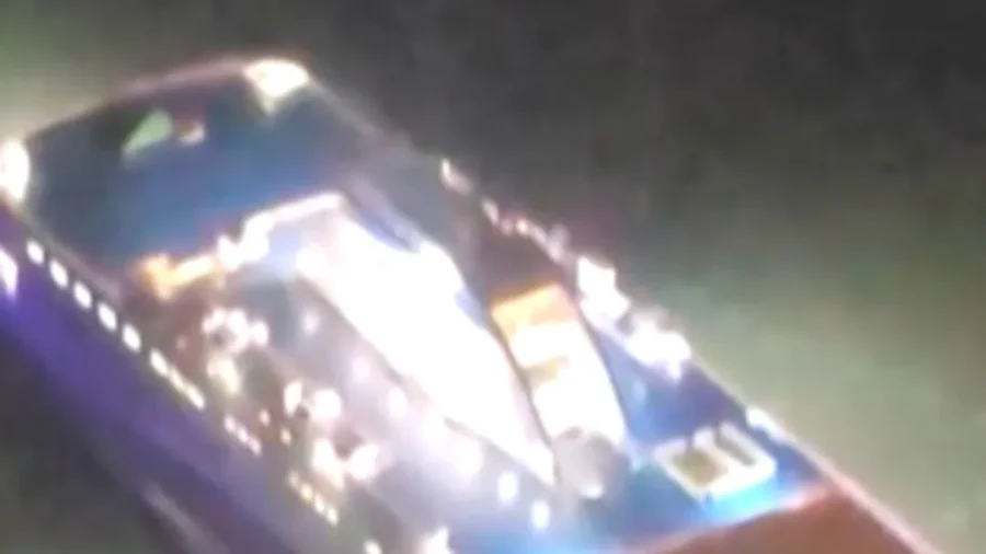 Aerial Footage Shows Passengers of South Korean Ferry During Rescue Operation
