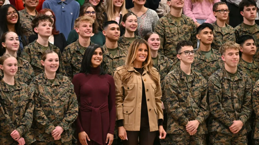 Melania Trump, Usha Vance Deliver Remarks to North Carolina Marine Base Families