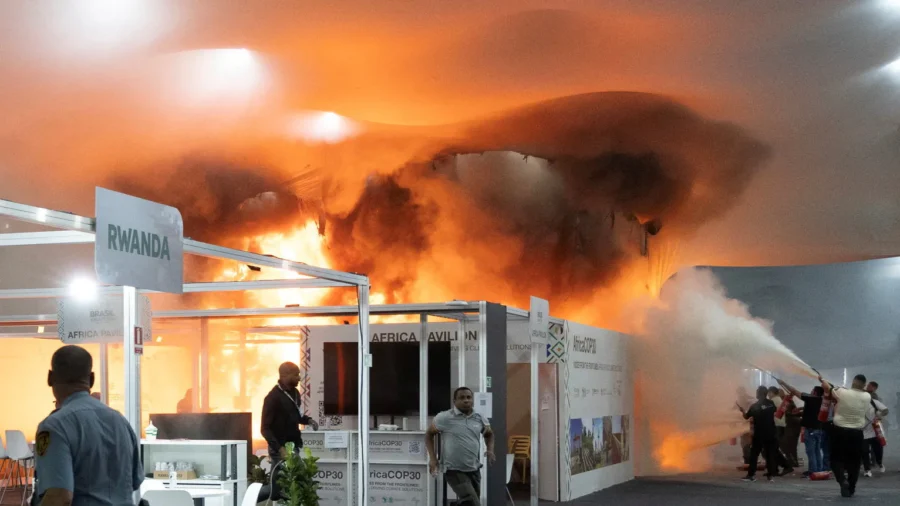 Fire Disrupts COP30 Climate Talks in Brazil