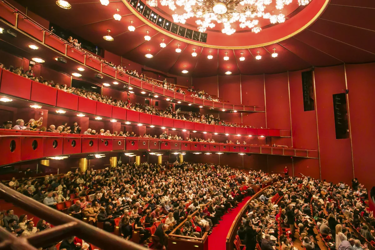 Shen Yun Performing Arts at the Kennedy Center Opera House in Washington on Feb. 24, 2025. The theater was forced to evacuate before one of the February performances due to a CCP bomb threat. (Lisa Fan/The Epoch Times)