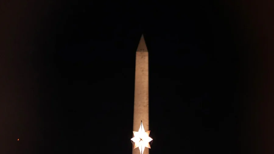 US Capitol Christmas Tree Is Lit Up in Washington
