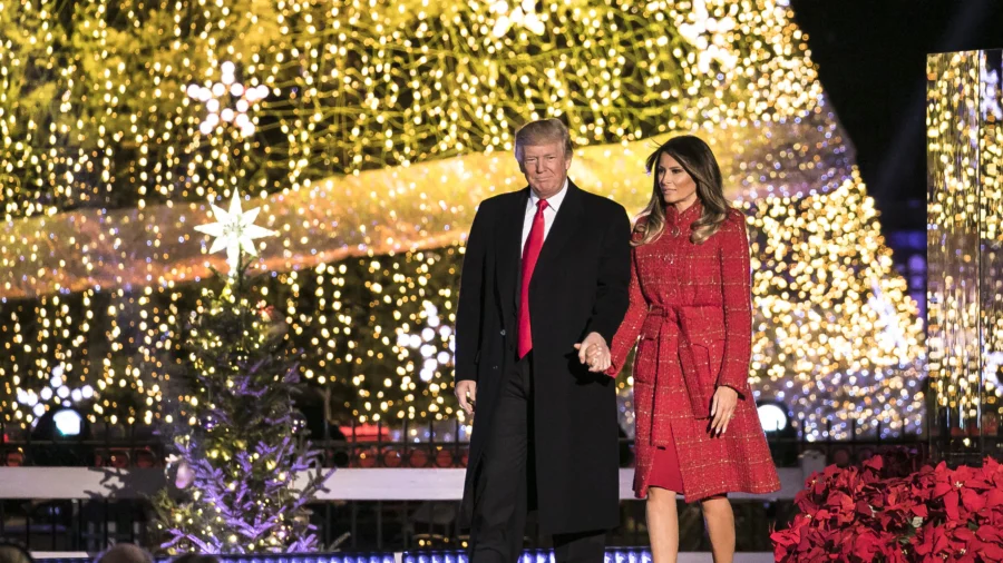 Trump and First Lady Attend National Christmas Tree Lighting Ceremony