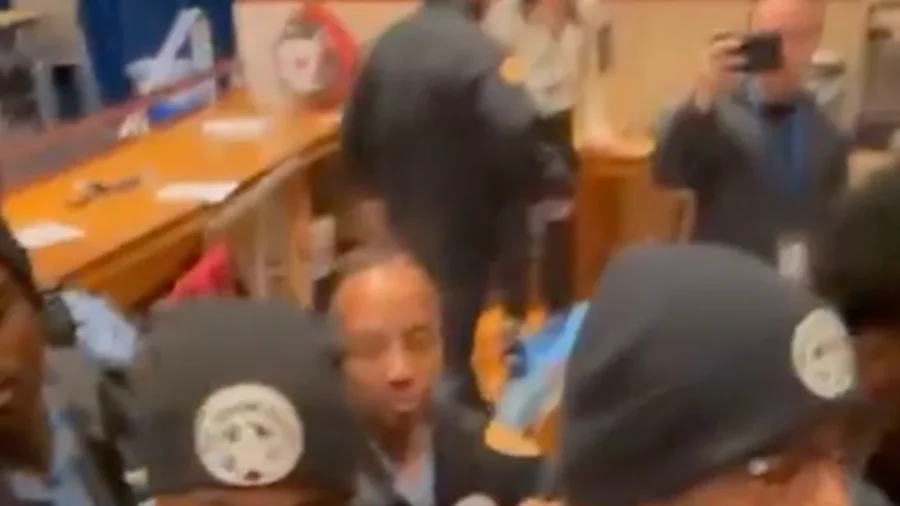 Immigration Activists Removed From City Hall In Heated Protest