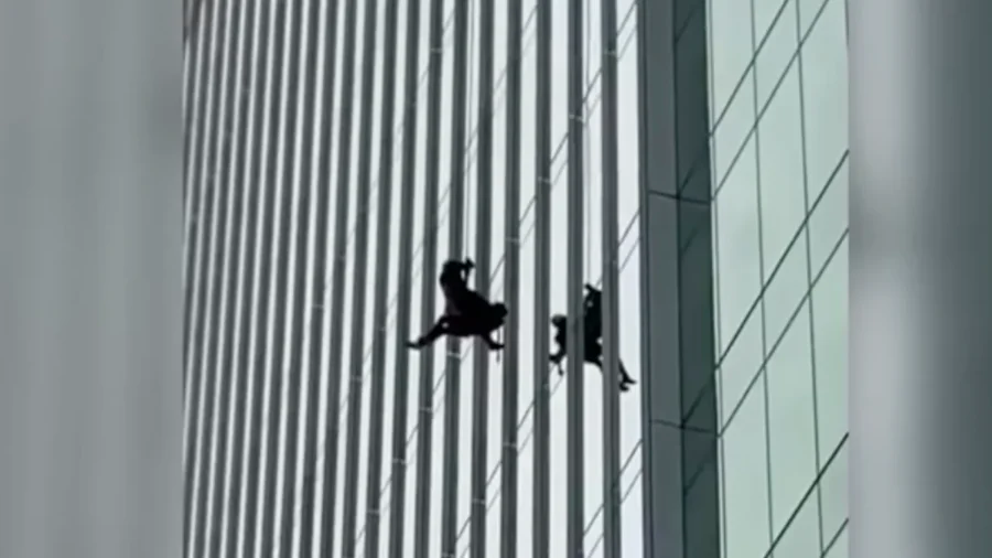 Stranded Window Washers Rescued From 15 Stories High in Virginia