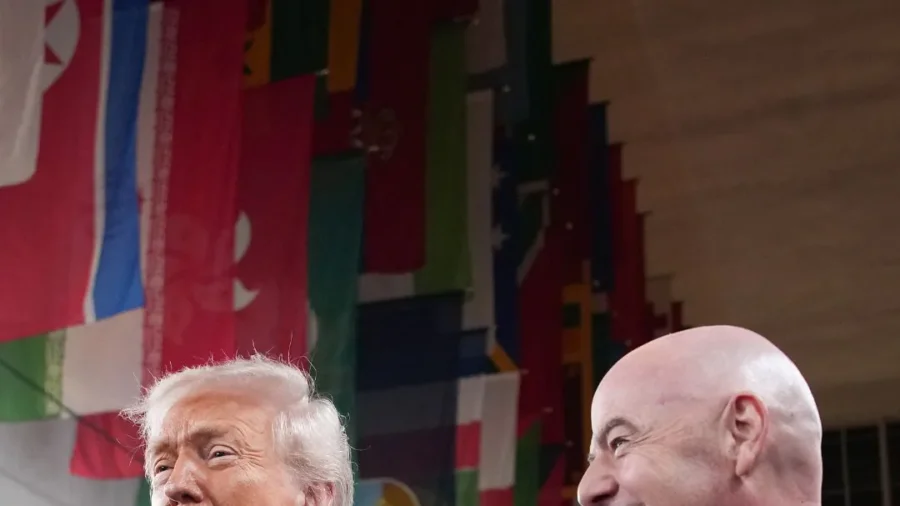 Trump Walks Red Carpet at Kennedy Center With FIFA President