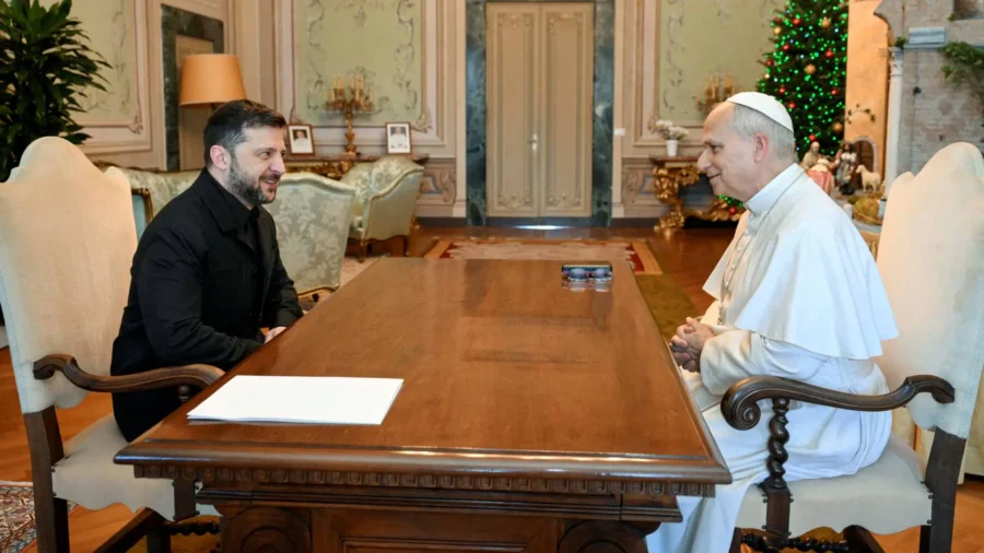 Zelenskyy Meets With Pope Leo Amid Peace Efforts
