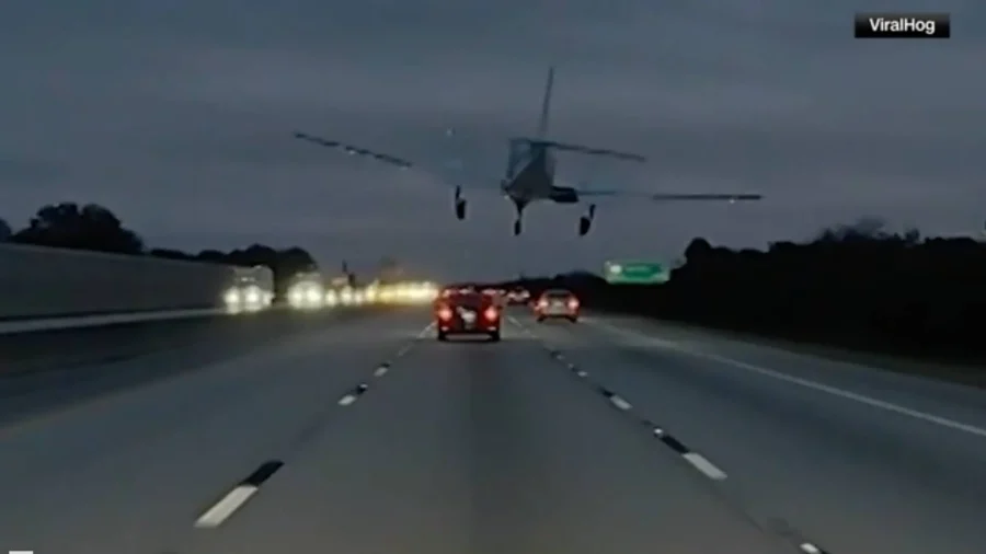Plane Crashes, Lands on Top of Car on Florida Highway