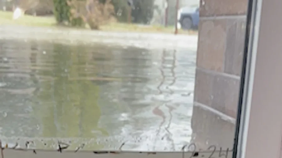 Floodwater Levels in Washington State Home Shown Rising Rapidly