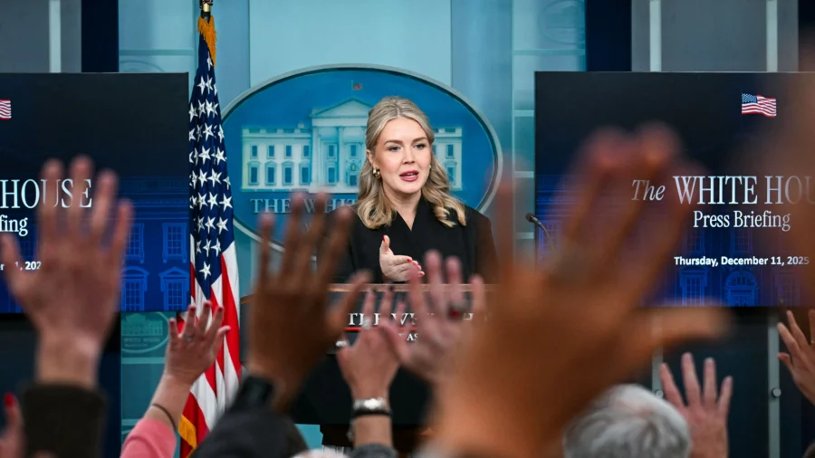 White House Holds Press Briefing With Press Secretary Karoline Leavitt