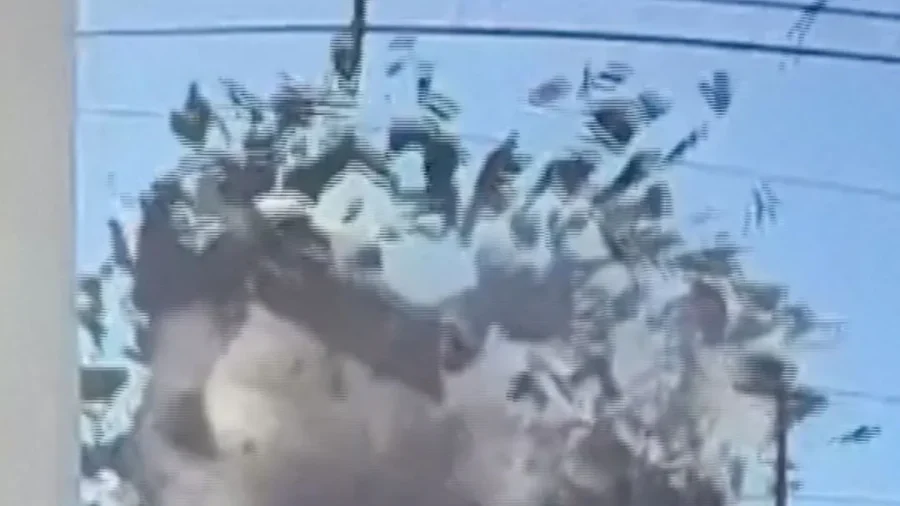 Dramatic House Explosion Captured on Camera