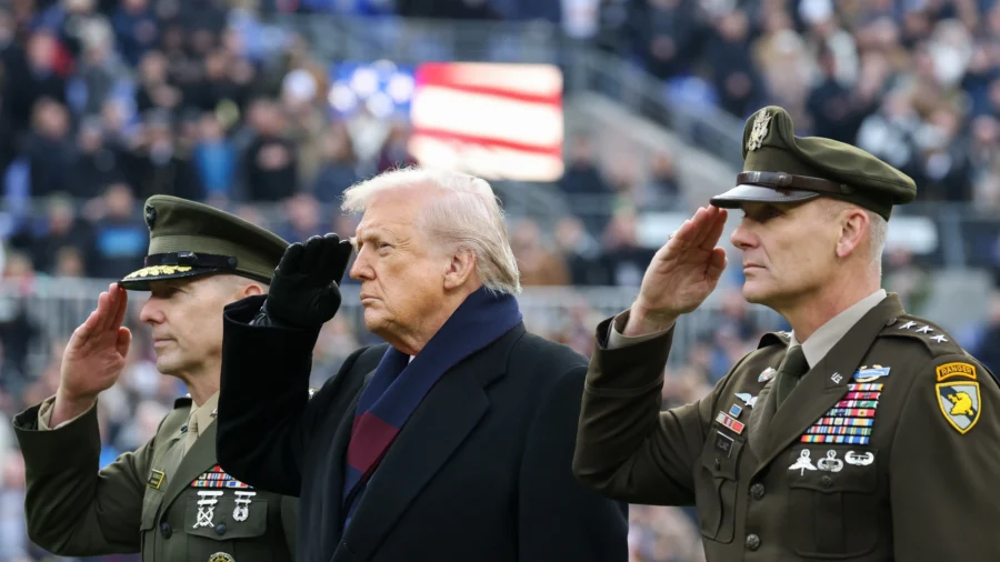 Trump Watches the Army–Navy Football Game